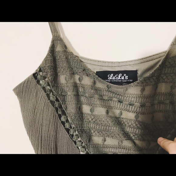 Lulus olive green dress size S, never worn - Picture 6 of 6